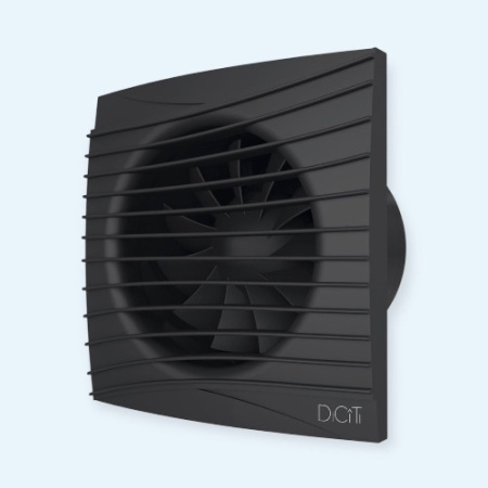 SILENT 5C Matt black DICITI Вентилятор накладной D125 обр.клапан